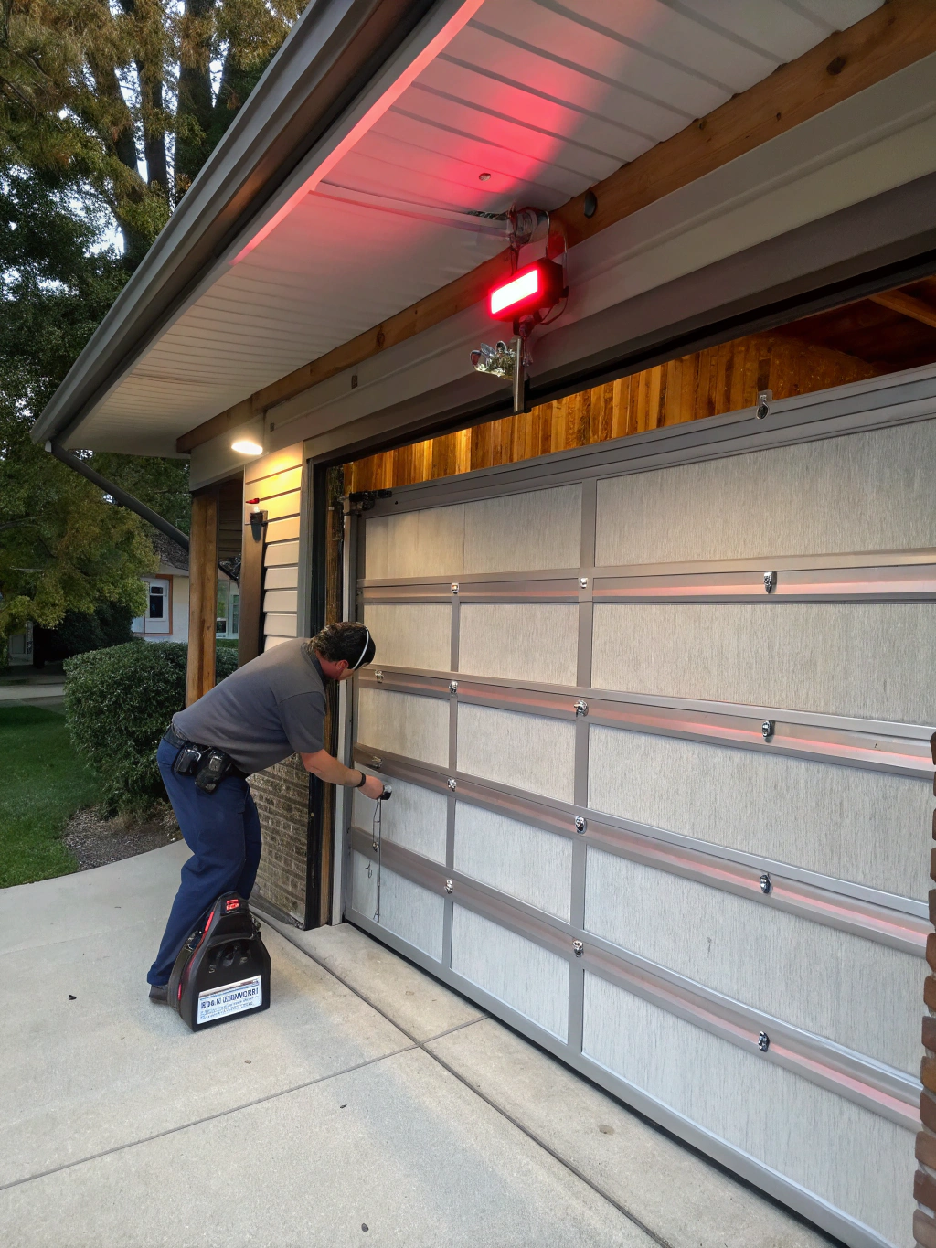 Carriage-style garage door repair and installation in Charlotte NC