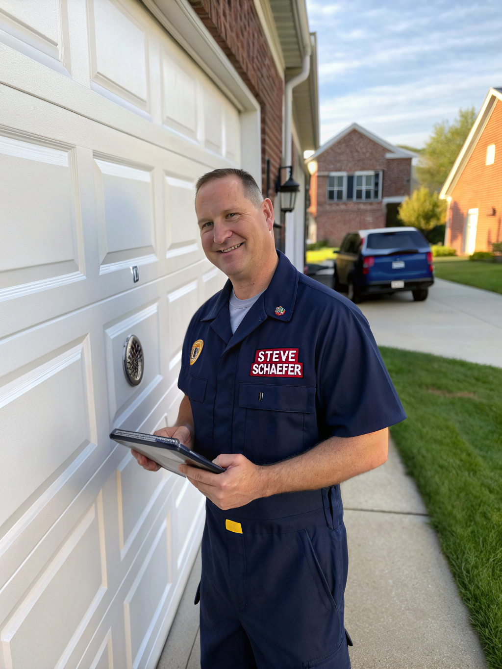 Uniformed Supreme Garage Doors Charlotte technician